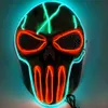 Halloween CS fantôme feu Cosplay masque lumineux LED chef chevalier hippopotame crâne capitaine guerrier masque complet