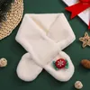 Christmas Decorations Festival Gift Children's Plush Scarf Autumn And Winter Thickened Boys Girls Baby Neck Keep Warm Cute