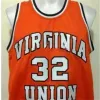 Nikivip XXS-6XL Men #32 Ben Wallace Virginia Union University College Vintage Jersey Size S-4XL Custom أي اسم أو رقم