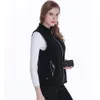 Women's Vests Women Outdoor USB Heating Vest Jacket Winter Thermal Flexible Electric Warm Clothing Waistcoat Fishing women's vest 231201