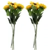 Decorative Flowers 8 Pcs Artificial Sunflowers Big Head Long Stem Silk For Home El Office Wedding Party