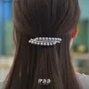 Meapwear Saç Aksesuarları Kadınları Müdür Kızları Saç Giyim Orta Boyu Boncuklar Klip Sevimli Saç Barrette Vintage Rhinestone Saç Aksesuarları Kadınlar İçin Q231204