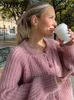 Women's Sweaters Casual Loose Knit Cardigan For Women 2023 Autumn Winter Long Sleeve Single breasted O neck Sweater Female All Match Fashion Coat 231202