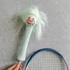 Badminton Rackets Happy Girl Badminton Racket Handle Cover Plush Doll Grip Protectors Handcraft Gift 231201