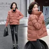 Casacos de Trench das Mulheres NicePop Jaqueta de Inverno Mulheres Parkas Curto Grosso Para Baixo Algodão Acolchoado Parka Feminino Casual Básico Outwear Overcoat