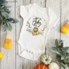 Clothing Sets Personalized Baby Jumpsuit Custom Name Newborn Wild One Romper Safari Animals Print Outfit Baby Girls Clothes Infant Shower GiftL231202