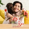 Dekorativ min fru som dekorerar min mans hjärtformade akryltablett hem Jag älskar din romantiska gåva. Akrylhögskolans dekoration 231202