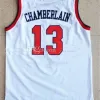 Nikivip # 13 Wilt Chamberlain Kansas Jayhawks College Bianco Retro Classic Maglia da basket Uomo Ed Numero personalizzato Nome Maglie