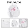 Women's Hoodies Men's Crewneck Sweatshirt Trendy White Graphic Print Pullover For Female Daily Wear Going Out Vacation Street