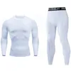 Trainingspakken voor heren Hardloopset voor heren Gymnastiek Joggen Thermo-ondergoed xxxxl Tweede huid Compressie Fitness MMA rashgard Heren Sneldrogend trainingspak 231202