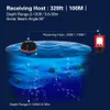 Fish Finder Lago Pesca in mare Allarme di profondità portatile intelligente Sensore sonar wireless esca Ecoscandaglio Accessori 231202