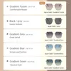 Occhiali da sole da donna con montatura quadrata alla moda, occhiali da sole stile trendy, lenti sfumate, occhiali di protezione UV400 per la guida