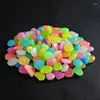 Tuindecoraties Glow In The Dark Pebbles Stones Rocks voor looppaden Patio Gazon Yard Decor Lichtgevend