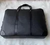 KLASSISCHE Leder-Luxus-Designer-Herren-Designer-Aktentasche Business-Tasche Herren-Laptop-Taschen Laptop-Paket mit Schultergurt-Schlossschlüssel 41478 37 cm