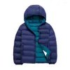 Manteau en duvet 2-14 ans automne hiver léger vestes à capuche pour enfants vêtements pour enfants garçons filles manteaux de canard coupe-vent portables