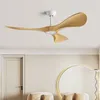 52Inch Ceiling Fan Without Lamp Americans Strong Winds DC Remote Control Restaurant Living Room Household Electric 110V 220V