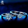 Anillos de boda ORSA JEWELS Real 925 Sterling Silver Mujeres Solitario Cubic Zircon Anillo femenino Joyería de moda para cualquier fiesta SR116 231201