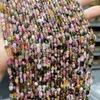 Pierres précieuses en vrac 15 "pouces 4-6mm perles de gravier de tourmaline colorées naturelles pierre de cristal de puce de forme libre irrégulière pour la fabrication de bijoux bracelet