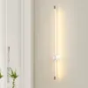Настенный светильник полного спектра, минималистичные полосовые лампы для гостиной, зеркало, современный скандинавский креативный проход, спальня, прикроватная тумбочка