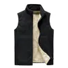 Mäns västar Autumn Winter Fleece Mens Vest Jacket Casual varm tjock stor hög plus storlek 8xl Mäns ärmlös väst väst Löst väst 231201