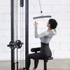 Accessoires de gymnastique LAT, barre en T réglable, barre d'entraînement arrière pour Biceps, Triceps, poulie de force des bras, système de Fitness