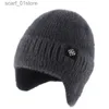 Bonnet/Crâne Casquettes Doux Chaud Chapeaux D'hiver Pour Femmes Fausse Fourrure Tricoté Chapeau Extérieur Oreilles Protection En Peluche Bonnet Bonnet Mode Rue Hip Hop CL231202