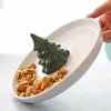 Gerechten Borden Nordic 3D Leuke Snoep Kerst Diner Plaat Set Servies Fruit Creatieve Keramische Sieraden Dim Sum Salade 231202