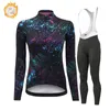 Cycling Jersey Sets Woman Clothing Winter Thermal Fleece Set Lady Long Sleeve Mountain Bike Clothes Ropa Maillot Ciclismo 231202