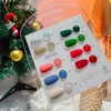 Nail Gel Christmas Series Nail Polish UV Nail Polish Gel Oil Varnish Color Red Green Cream White Gold Silver Gel Paint Nail Art Gel 231202