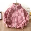 Baby Fleece fleece-lined coat Autumen Winter Boys Grils Hooded Jacket n Kids Clothes Plus Velvet Thick Coats Outerwear