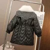 Daunenmantel 2023 Winterjacke für Grils Wasserdichter echter Waschbärpelz Mädchen Oberbekleidung 514 Jahre Kinder Teenager Parka Kleidung V110 231202