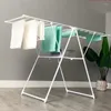 Kitchen Storage Selling Indoor Outdoor Laundry Rack Folding Cloth Dryer Standing Stainless Steel Clothes K Type Drying