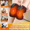 Foot Massager Thermal Knee Massager 3 in 1 Shoulder Knee Elbow Heating Massage Support Brace Rechargeable Vibration Pad Arthritis Pain Relief 231202