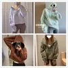 lu-43 Herfst Winter Yogapak Scuba Hoodie En Joggingbroek Sweatshirt Halve Rits Hoodies Dames Sporttrui Losse Gymjas Broek Mode Fitness Korte Pluche Jas S M L