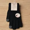 Kaszmirowe kaszmirowe wełniane rękawiczki jesień zima grube ciepłe rękawiczki pluszowe w solidnych rękawiczkach do tabletu telefonu komórkowego