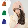 Beanie/Skull Caps New Women's Winter Hat 2023 Beanie Hats for Women Knit C Fashion Warm Wool Par C Bonnet Woman Winter Twist Female Bonnetl231202