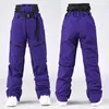 Skiing BIB Pants Outdoor Snow Trousers Mountain Sport Woman Snowboard Overalls Windproof Men Hiking Waterproof Warm Ski Clothes 231202