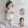 Clothing Sets Cotton Newborn Short-sleeved Romper Chinese Style Cheongsam Baby Girl Clothes 0-18ML231202