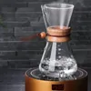 Coffee Pots 800ML Glass Kettle French Maker with Stainless Steel Filter Reusable Handle Pour Over Cup Coffeeware 231201