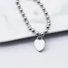 couple 15mm Heart Bracelets Strands Stainless Steel Round Beaded Chains Extension chain 5cm Fashion Jewelry Whole Gifts for gi177q