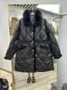 Kvinnor Vests Lagabogy 2023 Real Fur Collar Winter Women Puffer Coats Kvinna Löst 90 White Duck Down Jackets Damer Warme Parkas 231202