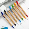 Ballpoint أقلام 100pcs/الكثير من الورق الكرة القلم Eco الورق المعاد تدويره قلم الصديق للبيئة Pall Pen