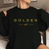 Herrtröjor Jungkook Kpop Golden Hoodie Retro Sudaderas vinter Varma tröja Trendiga unisex Långärmad topp överdimensionerad