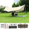 Tents and Shelters Camping Tarps Lightweight Waterproof Tarpaulin Rectangle Shelter Windproof Anti UV Outdoor Tent Awning Canopy Large Rain Poncho 231202