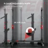 Dumbbells Squat Stand Barbell Dip Bara İstasyonu Ayarlanabilir Bench Press 850lbs Maksimum Yük Çok Fonksiyonlu Ağırlık Kaldırma Ev Salonu