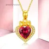 Collier trèfle van 999 collier trèfle coloré femmes amour rouge plaqué 24k pendentif cadeaux de luxe pour copines