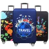 Stuff Sacks Travel Around The Word Suitcase Protective Covers Thick Elastic Luggage Cover Protector For 18"32" Baggage Bag Case 262 231201