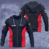 Moletons masculinos 2023/2024 Nova F1 Fórmula 1 Racing Team Moletons 3D Impressão Vermelha Popular Jaqueta de Estrada Casual Bull Pullover Trq8