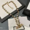 Ketting Designer Sieraden Luxe diamanten jubileumcadeau goud Bee Hanger 14K goud mode initiële hangers kettingen voor vrouwen s232S