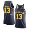 Nikivip Michigan Woerines College # 13 Moritz Wagner Basquete Jerseys # 25 Juwan Howard # 32 Luke Wilson Mens Ed Personalizado Qualquer Número Na